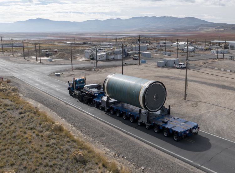 Northrop Grumman Completes First BOLE Solid Rocket Motor Segment for NASAs Space Launch System