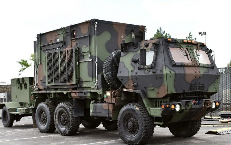 military truck in camouflage