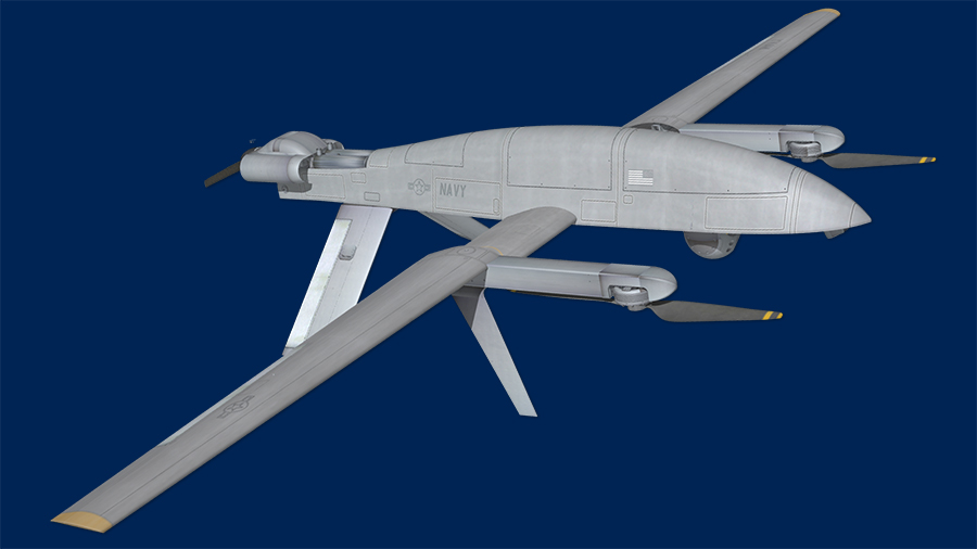 rendering of aircraft