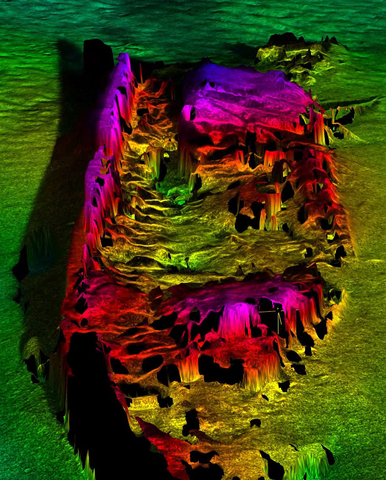3D image of shipwreck