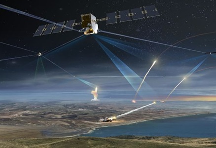 rendering of satellite systems in space