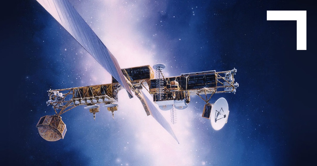 rendering of satellite in deep space