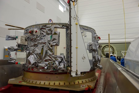 NG-14 Cynus being unpacked at Wallops