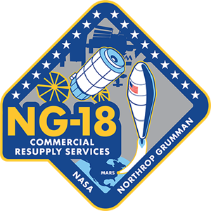 logo for the NG-18 Mission