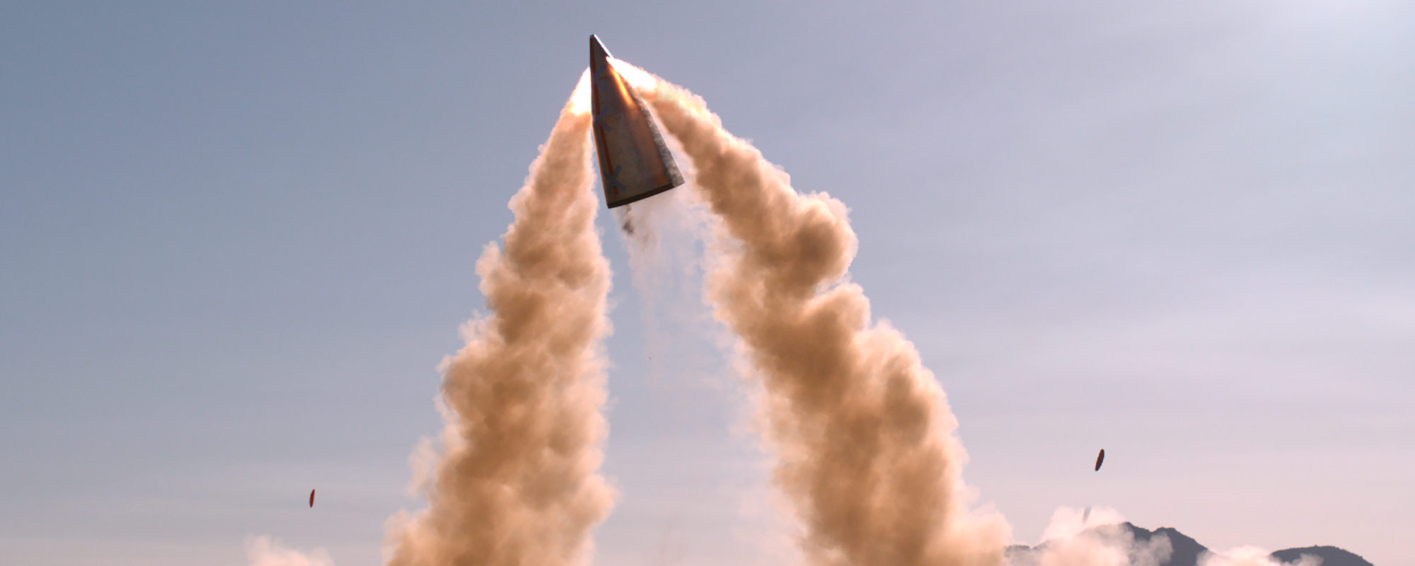 Sentinel shroud fly-off test at Naval Air Weapons Station China Lake
