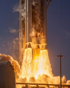 flames from rocket launch