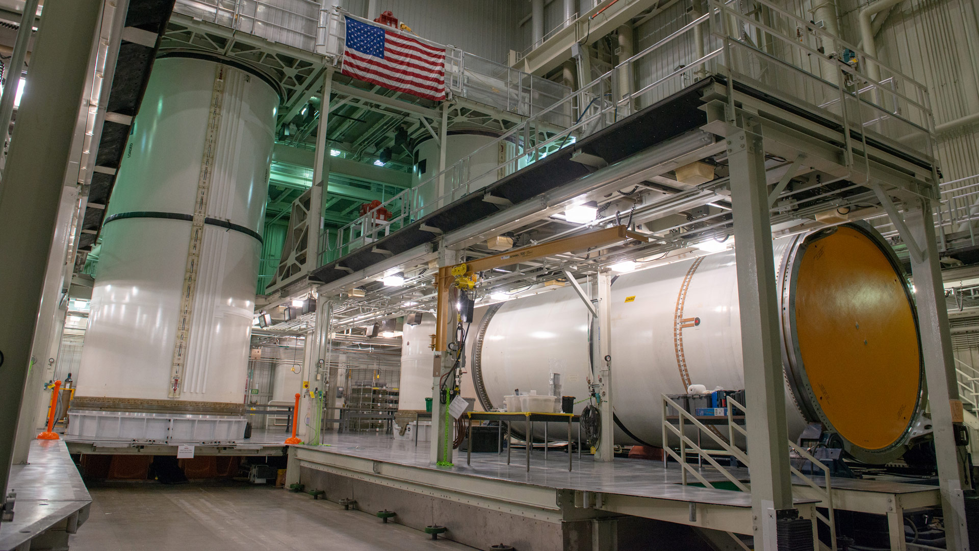 Final Assembly for the Artemis rocket booster Segments