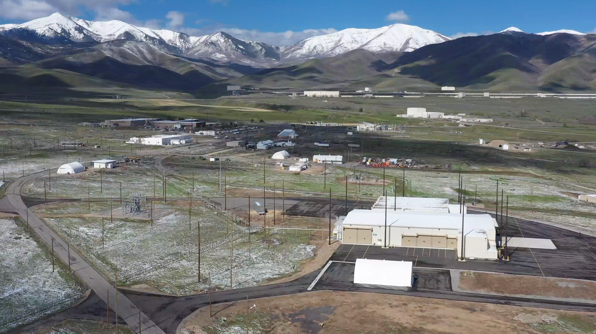 aerial view of advanced manufacturing facility in Bacchus Utah