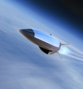 hypersonics missile flying above earth