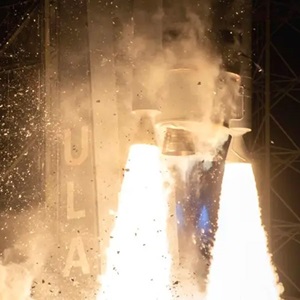 flames from ULA rocket launch