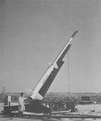 Tomahawk Sounding Rocket on launching pad