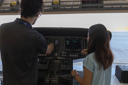 Northrop Grumman Successfully Demonstrates Integrated Approach to Advanced Crewed-Uncrewed Teaming at EDGE 24 team demoing electronics dashboard