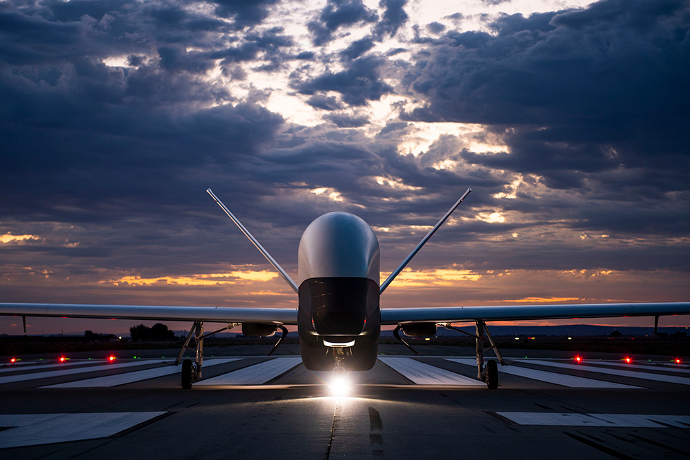 Triton aircraft on runway