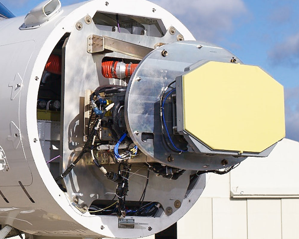 radar on front of aircraft