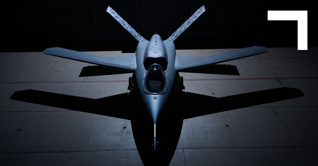 aircraft in dark hangar