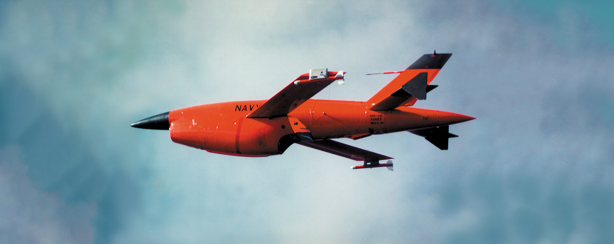 BQM-34 Firebee flying in the air