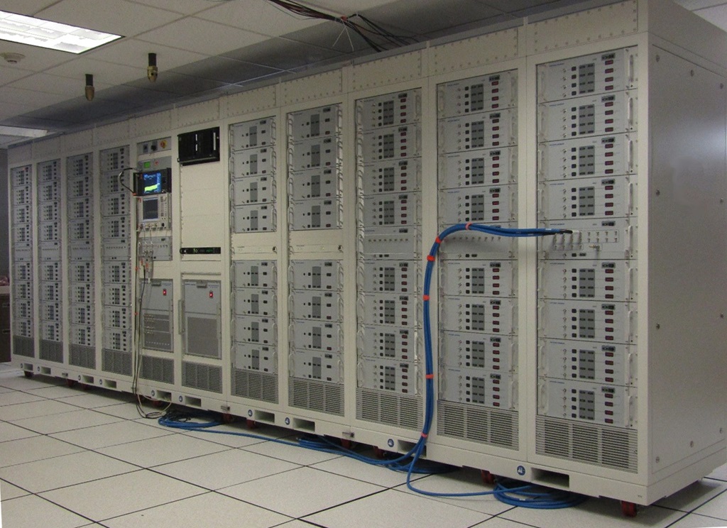 Combat Electromagnetic Environment Simulator (CEESIM) room of computer servers