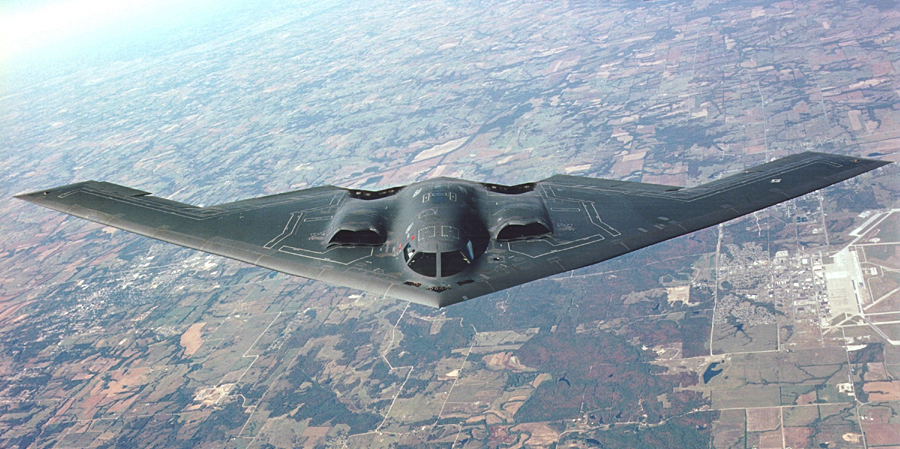 B-2 bomber inflight