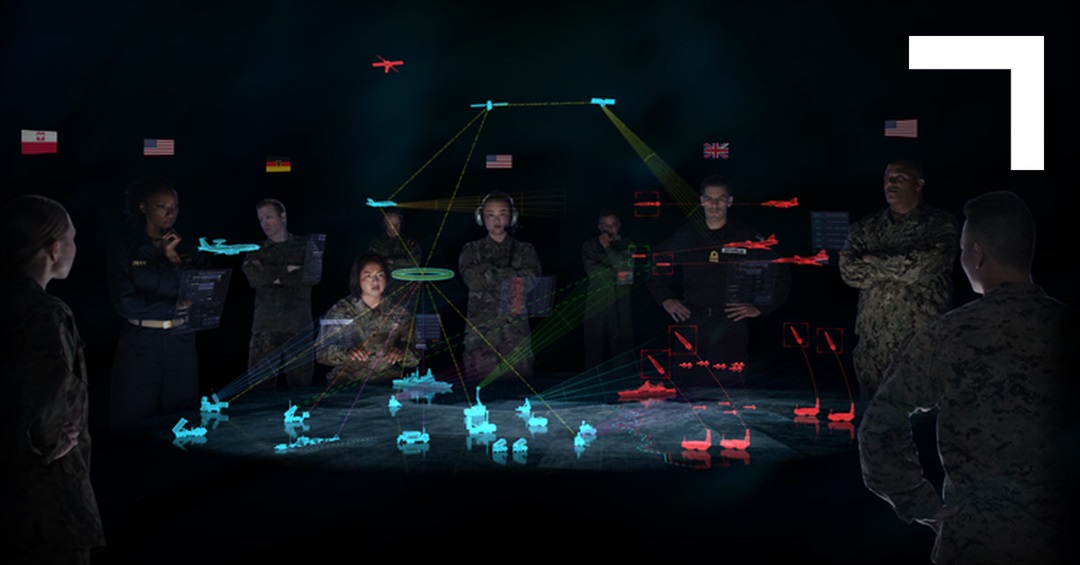 military personnel in dark war room