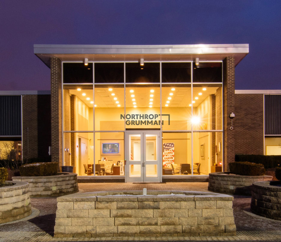 front of Northrop Grumman Rolling Meadows building