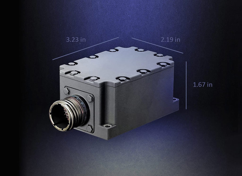 G-2000 DTG Gyroscope Product Suite illustration of gyroscope with measurements