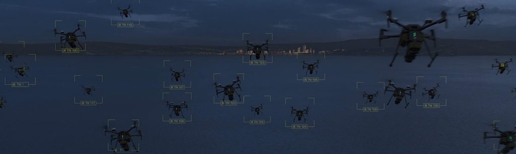 drones filling the sky