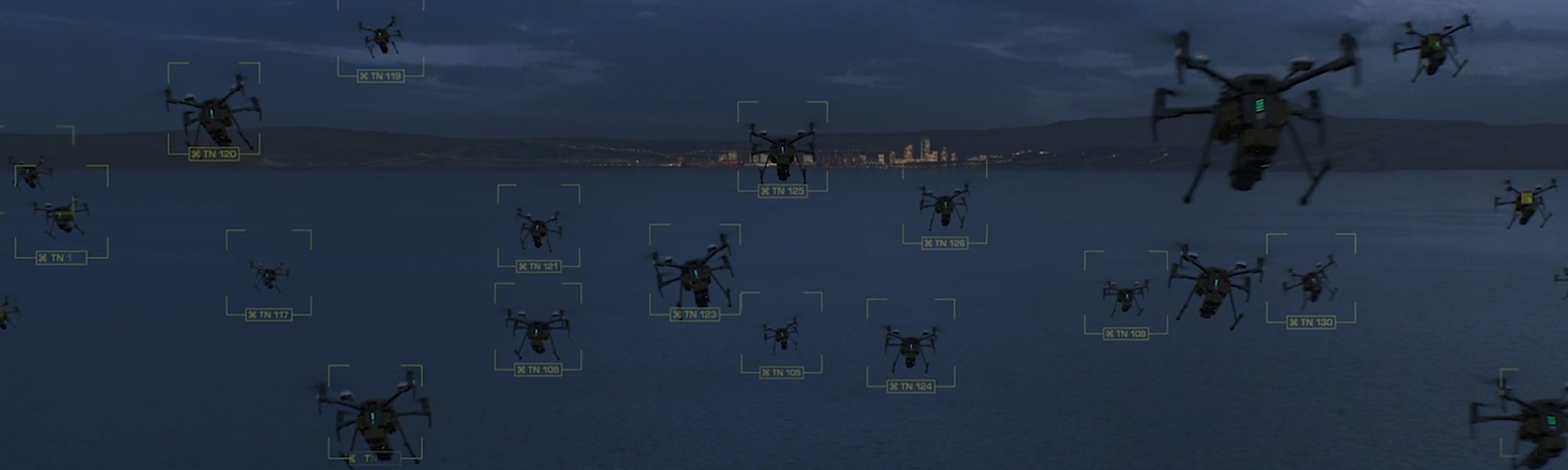 drones filling the sky