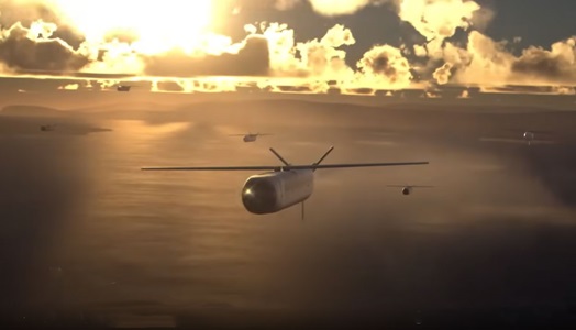 Delivering Solutions to the U.S. Army with Capacity, Scale and Speed digital illustration of turbo-jet powered precision strike missile