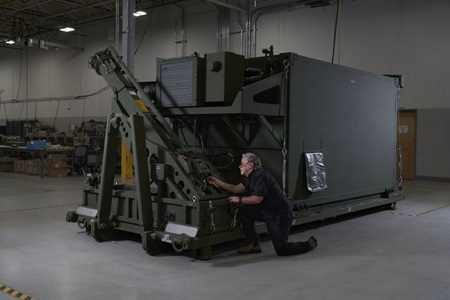 large container in indoor facility