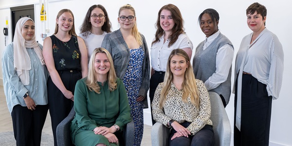 Group of women attending Women in Science and Engineering Young Professionals Board (WYPB) Meeting