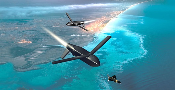 Two Lumberjack UAS flying in air