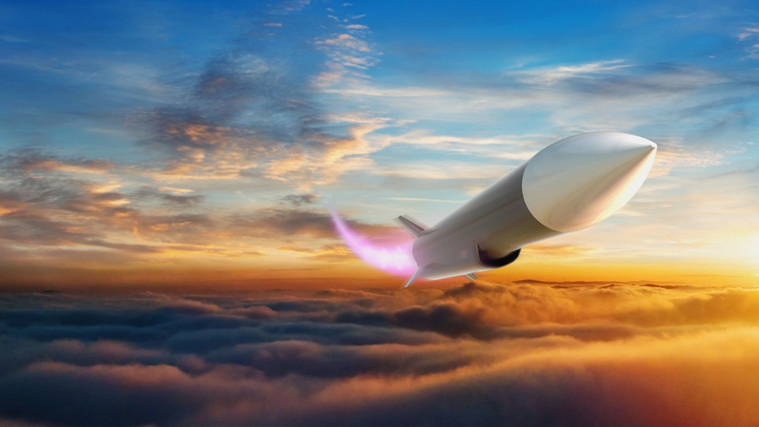 Color illustration of advanced hypersonic scramjet
