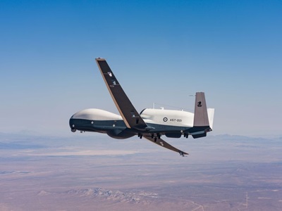 Australia’s First MQ-4C Triton flying into blue skies