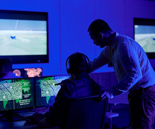 Northrop Grumman Australia employees in control centre