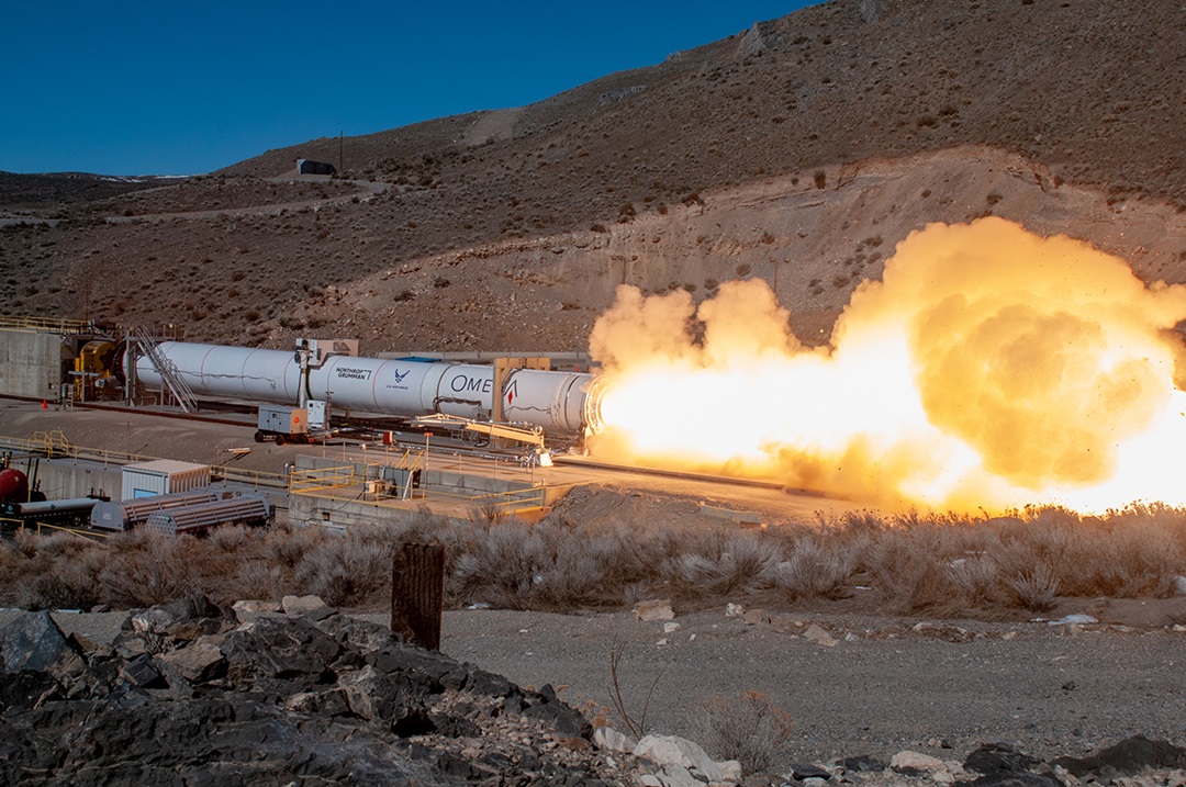 rocket motor test fire