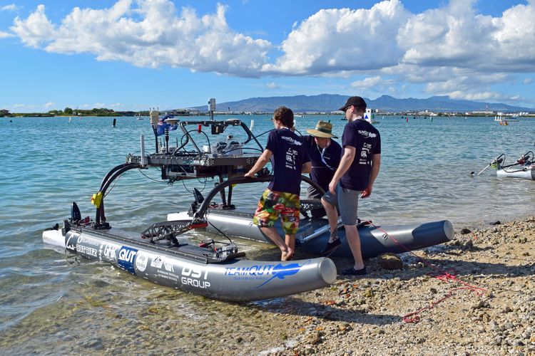 Northrop Grumman Engineers Mentor University Teams at Pacific Rim Maritime Robotx Challenge