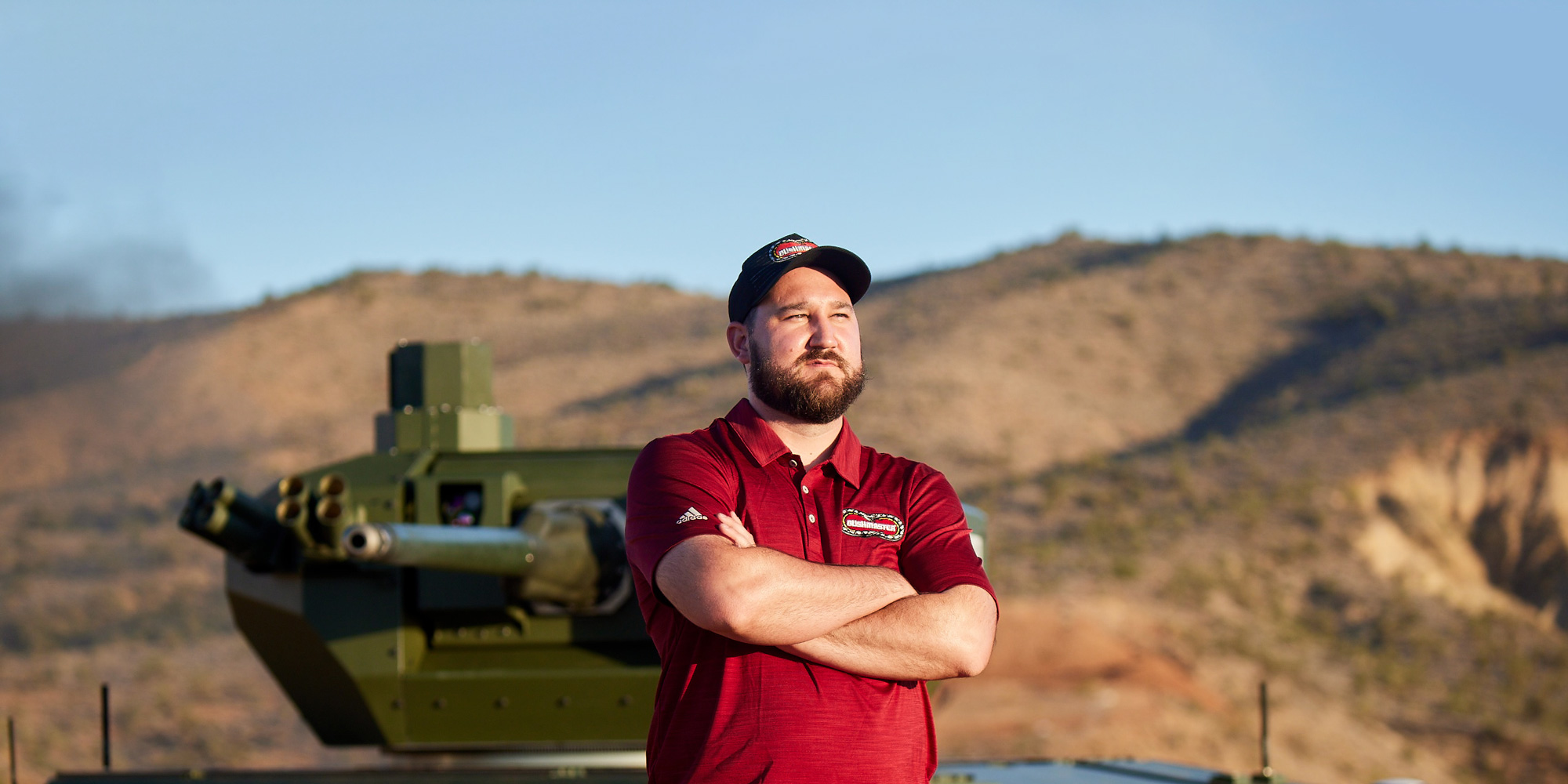 Bushmaster Chain Gun mounted on a tank