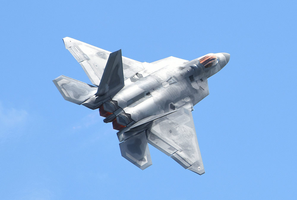 F-22 Raptor – Mission Over Malmstrom Demo miltary jet flying in sky