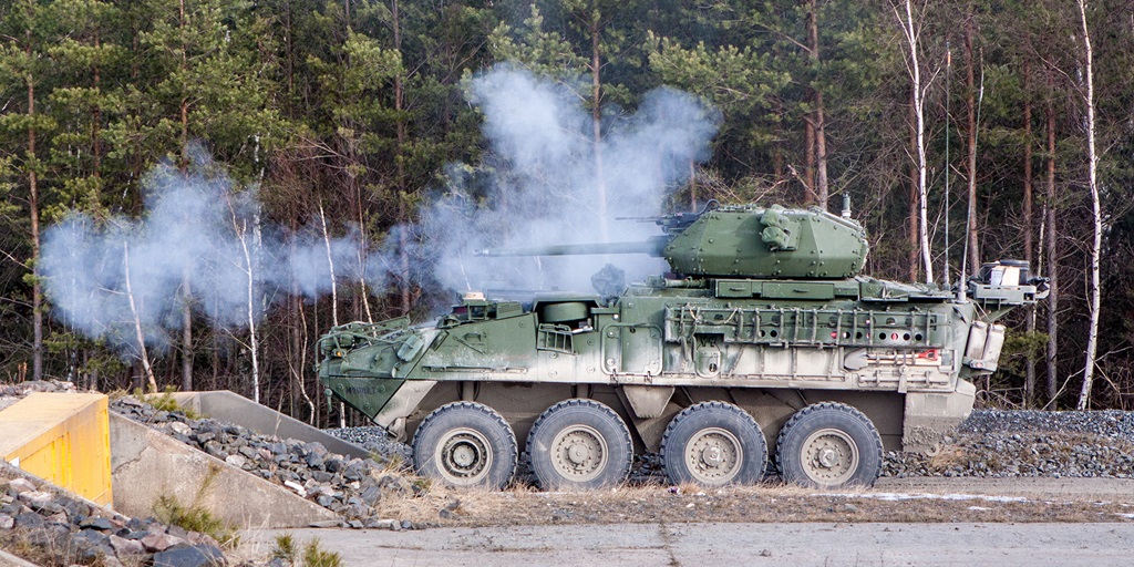 tank using 30x173mm Bushmaster Chain Guns