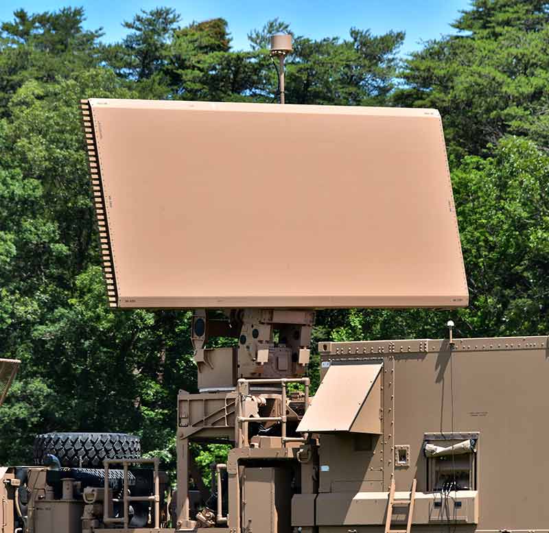 AN/TPS-78 Advanced Capability (ADCAP) & ADCAP Multi-Mode Radar (MMR) long-range radar mounted on vehicle