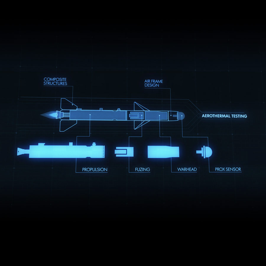 cutaway of missile