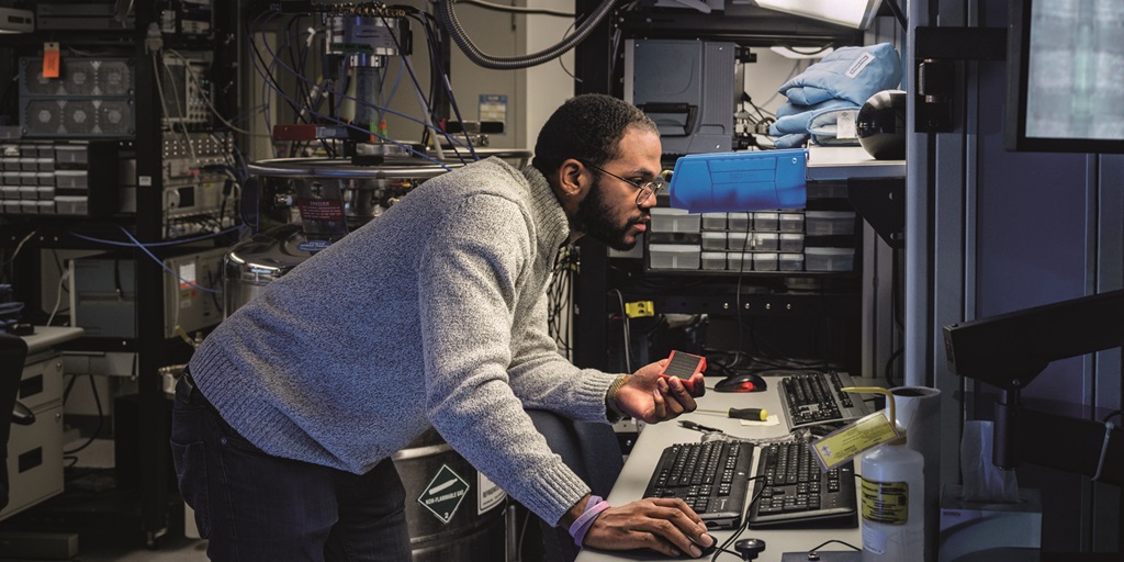 man working in a lab