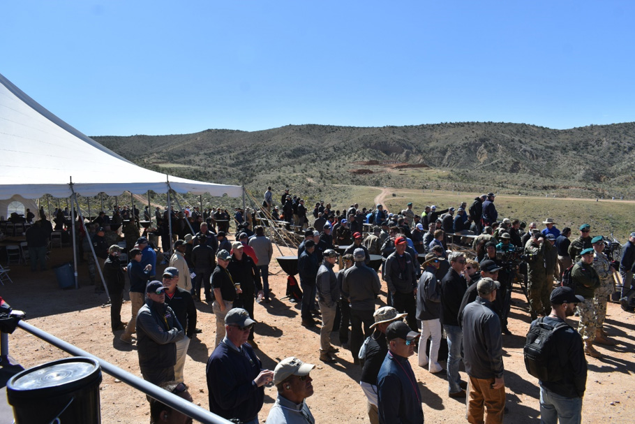 A conference outdoor with many people attending