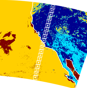 Modeling optical sensor earth scene