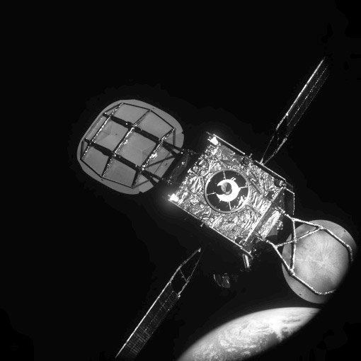 Docking-of-Mission-Extension-Vehicle-with-Intelsat-901-Satellite Satellite in deep space