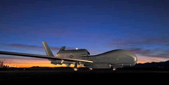 aircraft on ground at sunset