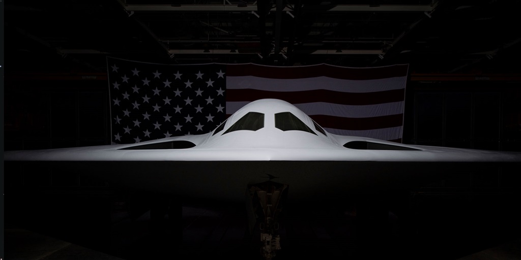 Northrop Grumman unveiled the B-21 Raider on Dec. 2, 2022 at the company’s facility in Palmdale, California.