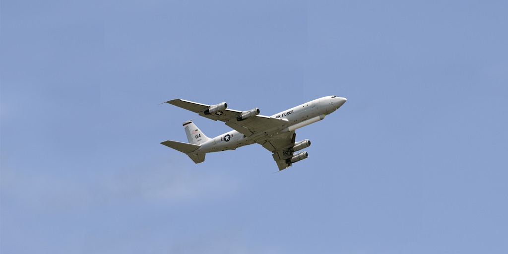 Airplane flying in the sky