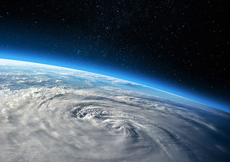 hurricane as seen from space