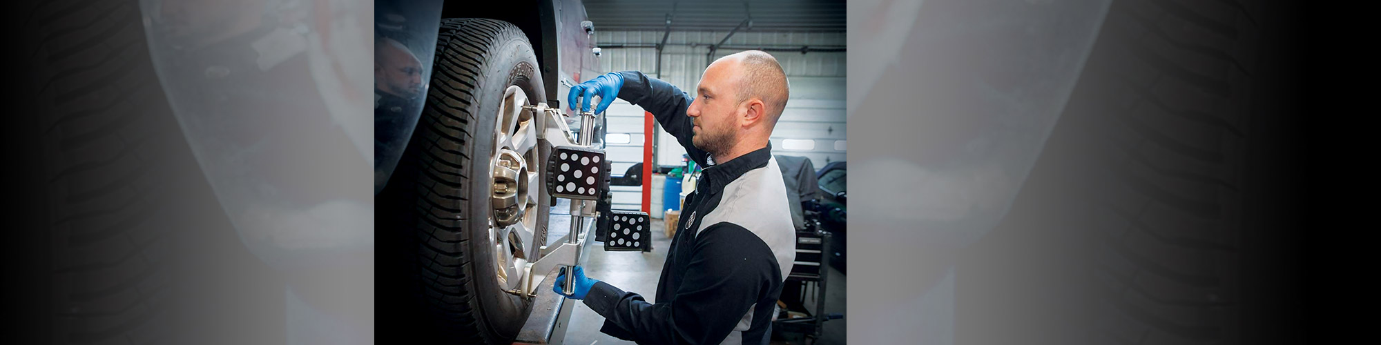 technician working on automobile